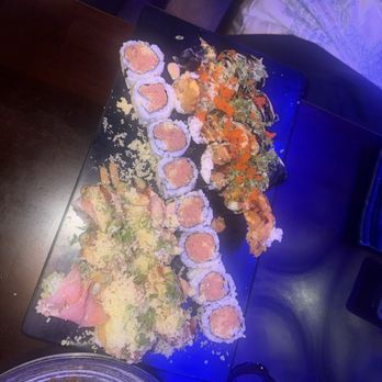 Sushi Hana - Spicy Salmon and Volcano - Sushi Bars Near Me - Tulsa, Oklahoma