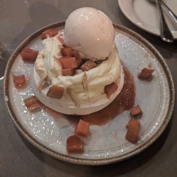 Moona - Rhubarb pavlova - Mediterranean Near Me - Cambridge, Massachusetts