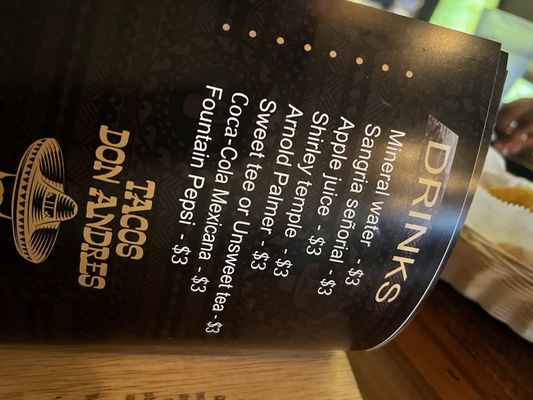 Menu photo 6 Tacos don Andres Kissimmee, FL