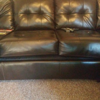 Look At The Front Of This Couch Seriously Springs Popped While I
