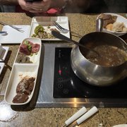 Photo of The Melting Pot - Melbourne, FL, United States. The meat fondue - so tasty and fresh!