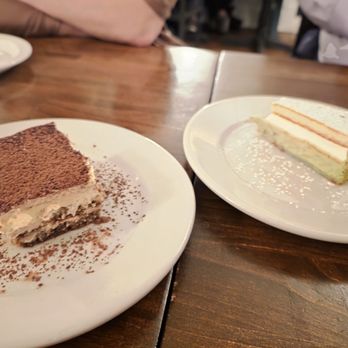 Osteria Tre Tassi - Tiramisu and Pistachio Cake - Italian Near Me - Ellison Bay, Wisconsin