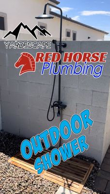 Red Horse Plumbing Logo