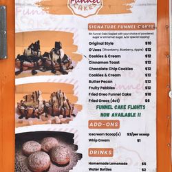 Cason Funnel Cakes - Menu