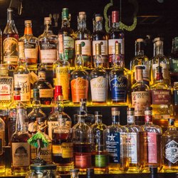 Alibi Lounge - Incredible whiskey collection!