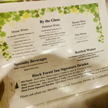 Black Forest Inn - By the Glass! - German Near Me - Stanhope, New Jersey