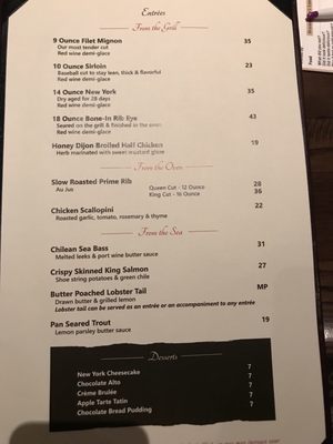 Menu photo 6 Juniper Steakhouse Bernalillo, NM