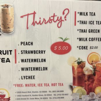 PhoHolic - menu - Noodles Near Me - Costa Mesa, California