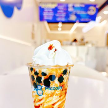 Piccolo Snowman - Dirty Boba Affogato with Brown Sugar & Tapioca - Ice Cream & Frozen Yogurt Near Me - Katy, Texas