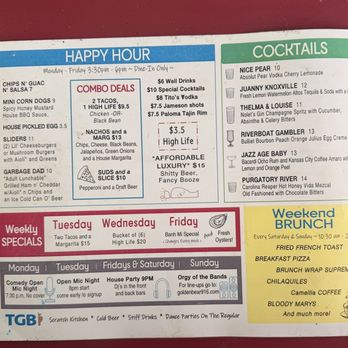 The Golden Bear - Menu - Bars Near Me - Sacramento, California