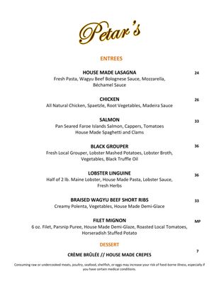 Menu photo 7 Petar's Restaurant Bonita Springs, FL Menu photo 7 Petar's Restaurant Bonita Springs, FL