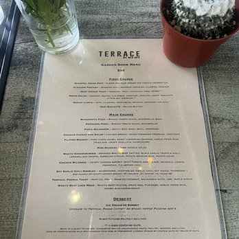Terrace by Mix Mix - Special Garden Show Menu - New American Near Me - Costa Mesa, California Terrace by Mix Mix - Special Garden Show Menu - New American Near Me - Costa Mesa, California