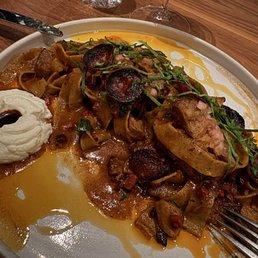 Pasta was under cooked. Pasta was under cooked.