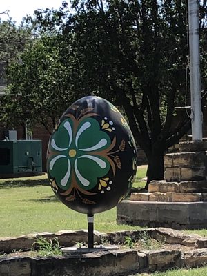Worlds Largest Hand Painted Czech Egg by null