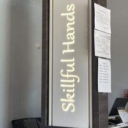 Skillful Hands - Business sign
