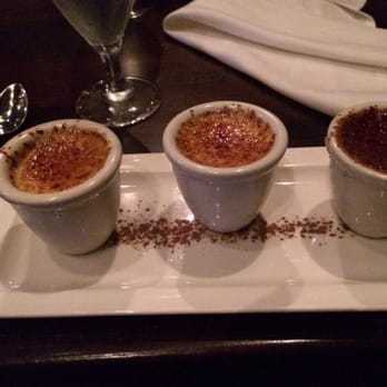 Palisade - Creme brûlée trio - Seafood Near Me - Seattle, Washington Palisade - Creme brûlée trio - Seafood Near Me - Seattle, Washington