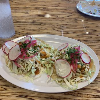 Slapfish - Street Tacos (2) and one I already ate in the back ground. - Seafood Near Me - Albuquerque, New Mexico Slapfish - Street Tacos (2) and one I already ate in the back ground. - Seafood Near Me - Albuquerque, New Mexico