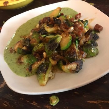 Note Kitchen & Bar - Brussel sprouts with bacon and cheesy green sauce - Venues & Event Spaces Near Me - Bethel, Connecticut Note Kitchen & Bar - Brussel sprouts with bacon and cheesy green sauce - Venues & Event Spaces Near Me - Bethel, Connecticut