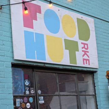 Food Hut RKE - The restaurant's outdoor colorful sign. - Comfort Food Near Me - Roanoke, Virginia