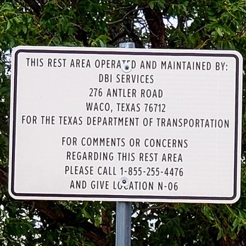 Nolan County Westbound Rest Area - Signage - Rest Stops Near Me - Trent, Texas Nolan County Westbound Rest Area - Signage - Rest Stops Near Me - Trent, Texas