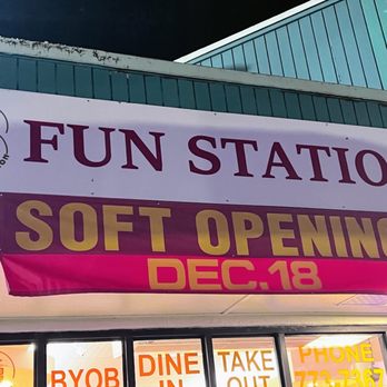 Fun Station - Signage above - Noodles Near Me - Honolulu, Hawaii