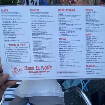Menu photo 4 Tacos El Norte Highwood, IL Menu photo 4 Tacos El Norte Highwood, IL
