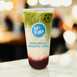 Sip N Slurp - Strawberry Matcha Latte