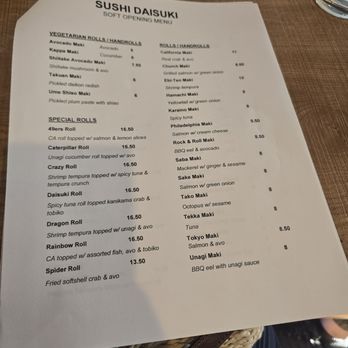 Sushi Daisuki - Soft opening menu - Sushi Bars Near Me - San Francisco, California Sushi Daisuki - Soft opening menu - Sushi Bars Near Me - San Francisco, California