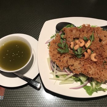 Baan Thai - Crispy catfish salad (so goood) - Thai Near Me - Panorama City, California