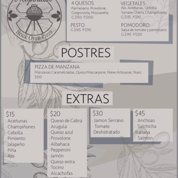 Neopolitan Pizza - pastas, etc - Pizza Near Me - San Miguel de Allende, GUA