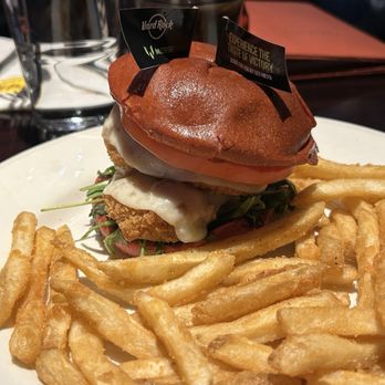 Hard Rock Cafe - Messi Chicken Sandwich - American Near Me - New York, New York Hard Rock Cafe - Messi Chicken Sandwich - American Near Me - New York, New York