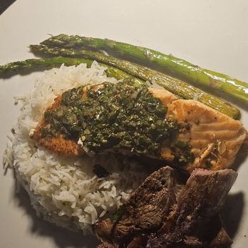 320 Main - Salmon (steak pieces from my plate) - New American Near Me - Seal Beach, California