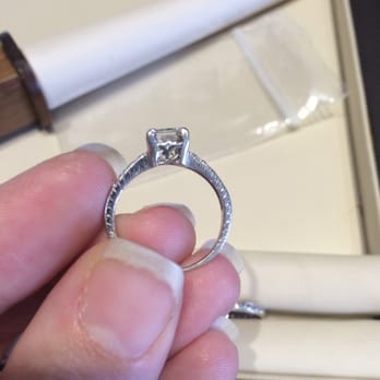 Fuller's Jewelry & Diamonds - Melted design below center stone and melted prongs result of solder issue at Fullers. - Jewelry Near Me - Addison, Texas Fuller's Jewelry & Diamonds - Melted design below center stone and melted prongs result of solder issue at Fullers. - Jewelry Near Me - Addison, Texas