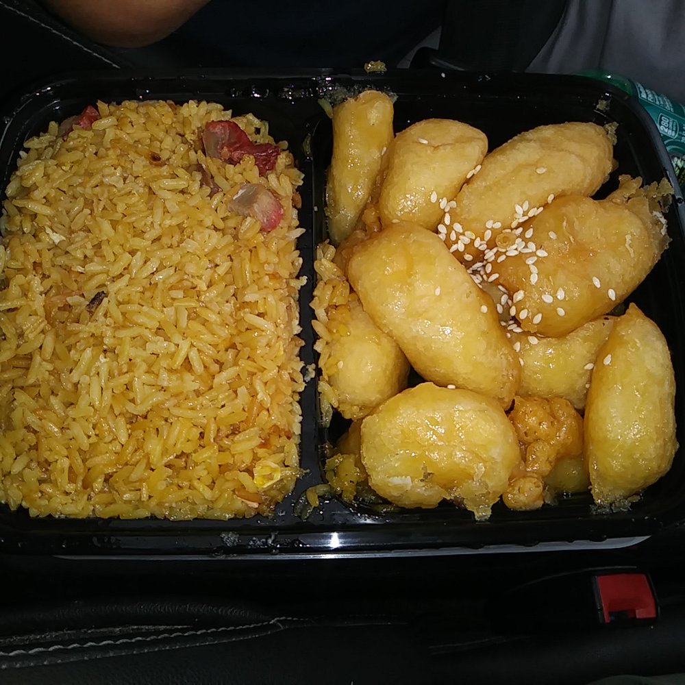 Happy Garden 2 - Honey garlic chicken and fried rice. - Chinese Near Me - Lake Worth, Florida