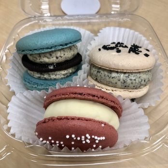 Oh Honey Macaron - Buttercream macarons: Oreo, red velvet, black sesame - Cafes Near Me - Mountain View, California