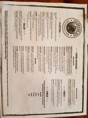 Menu photo 2 Colorado Boy Southwest Pub Ouray, CO Menu photo 2 Colorado Boy Southwest Pub Ouray, CO