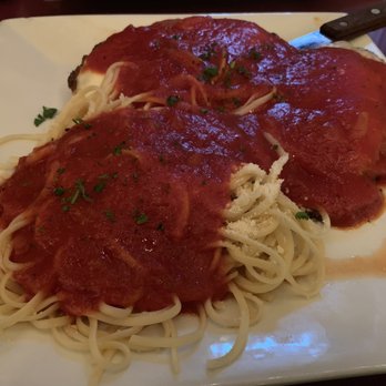Leo's Grandevous - Veal Parmigiana with linguine - very good - Italian Near Me - Hoboken, New Jersey Leo's Grandevous - Veal Parmigiana with linguine - very good - Italian Near Me - Hoboken, New Jersey