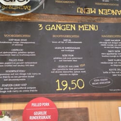 De Beren - Actie menu