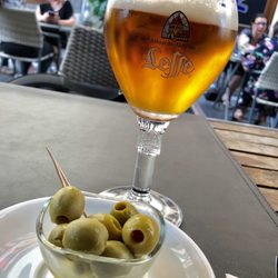 Pronto - Leffe Blonde & olives. Pretty Good.