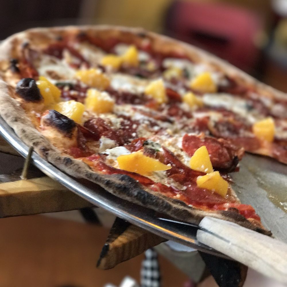 AmberDonia Bakery - Thorin's Thunder - sopressata, pepperoni, lonza, mozzarella and peaches - Bakeries Near Me - Kingston, Pennsylvania