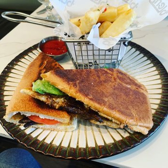 Blend - Steak & Cheese Sandwich, Yuca Fries - Latin American Near Me - Long Island City, New York Blend - Steak & Cheese Sandwich, Yuca Fries - Latin American Near Me - Long Island City, New York