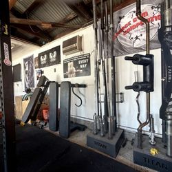 Collection of different bars and bench's