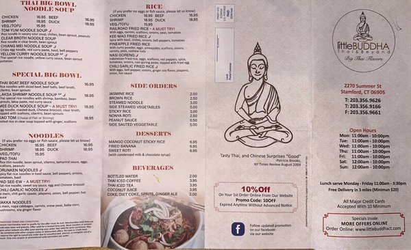 Menu photo 2 Little Buddha Stamford, CT