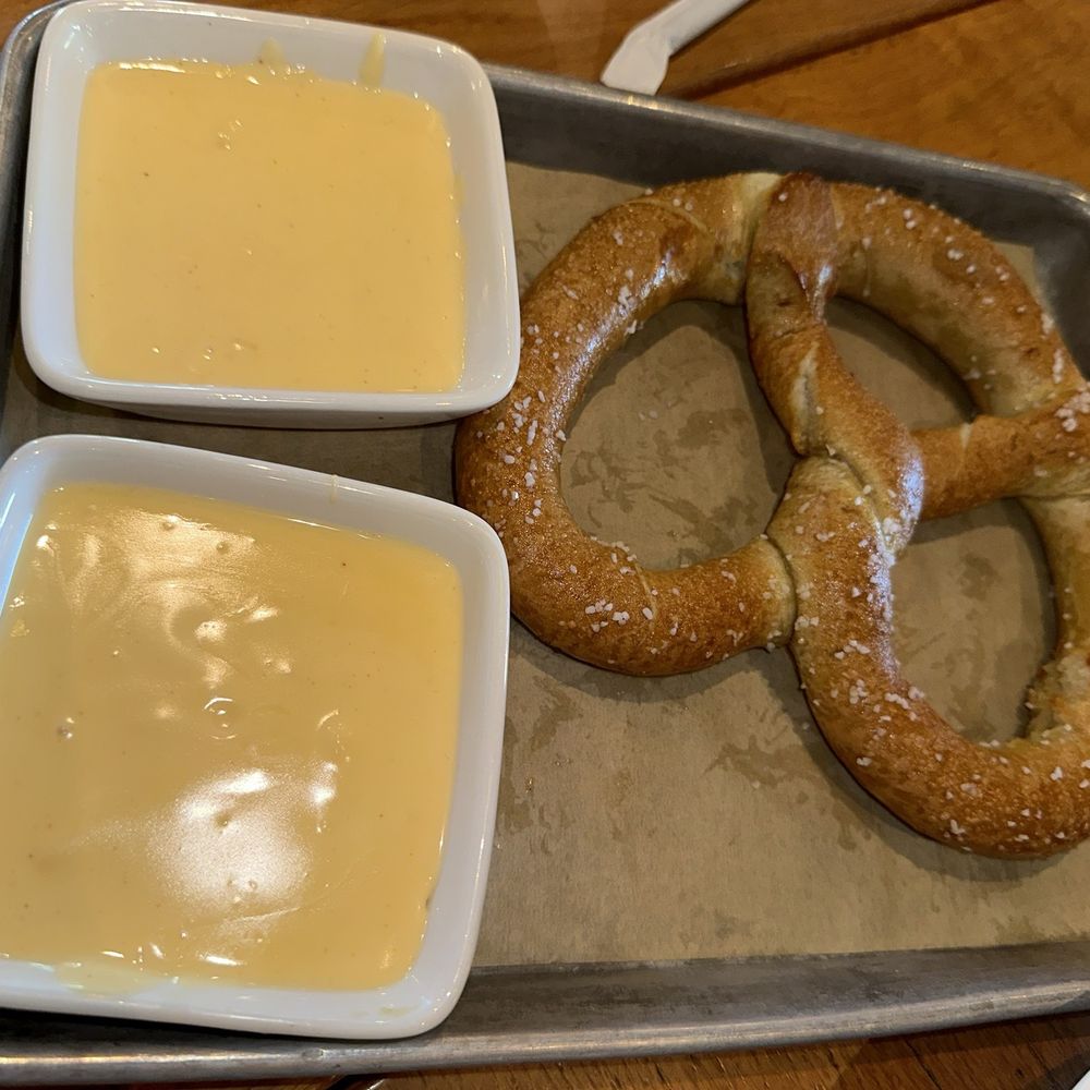 BJ's Restaurant & Brewhouse - Big Twist Pretzel With Beer Cheese - Pizza Near Me - Cerritos, California BJ's Restaurant & Brewhouse - Big Twist Pretzel With Beer Cheese - Pizza Near Me - Cerritos, California