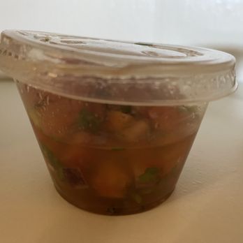 Chipotle Mexican Grill - The lid of the tomato salsa container was only partially closed so it spilled all over the bag. - Mexican Near Me - Aspen Hill, Maryland