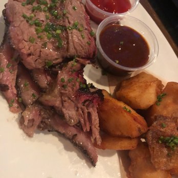 HopSaint Brewing - Smoked Brisket Plate with torn potatoes - New American Near Me - Torrance, California HopSaint Brewing - Smoked Brisket Plate with torn potatoes - New American Near Me - Torrance, California