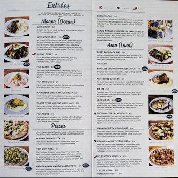 Pounders Restaurant - This was their original menu that I was so fond of. I used to be so impressed with the variety and creativity of their food. - Pizza Near Me - Laie, Hawaii Pounders Restaurant - This was their original menu that I was so fond of. I used to be so impressed with the variety and creativity of their food. - Pizza Near Me - Laie, Hawaii