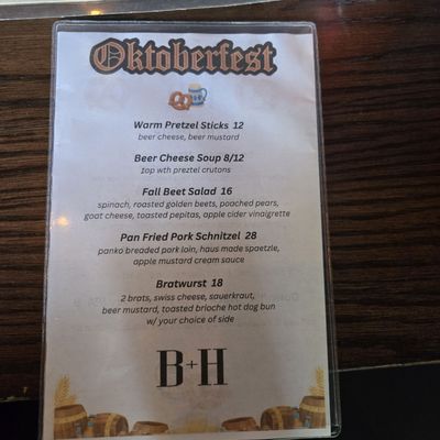 Menu photo 1 Black+Haus Tavern Parker, CO