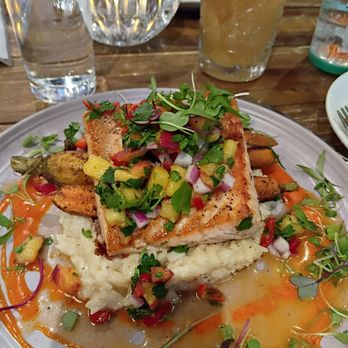 Shangri La - Salmon--- best ever had has a little kick to it too! - New American Near Me - Fair Oaks, California Shangri La - Salmon--- best ever had has a little kick to it too! - New American Near Me - Fair Oaks, California