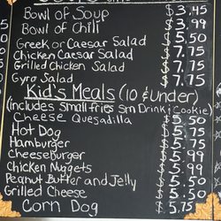 Mr Goody's 3 - Menu